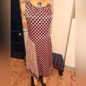 Marc By Marc Jacobs Geometric Red and Blue Dress